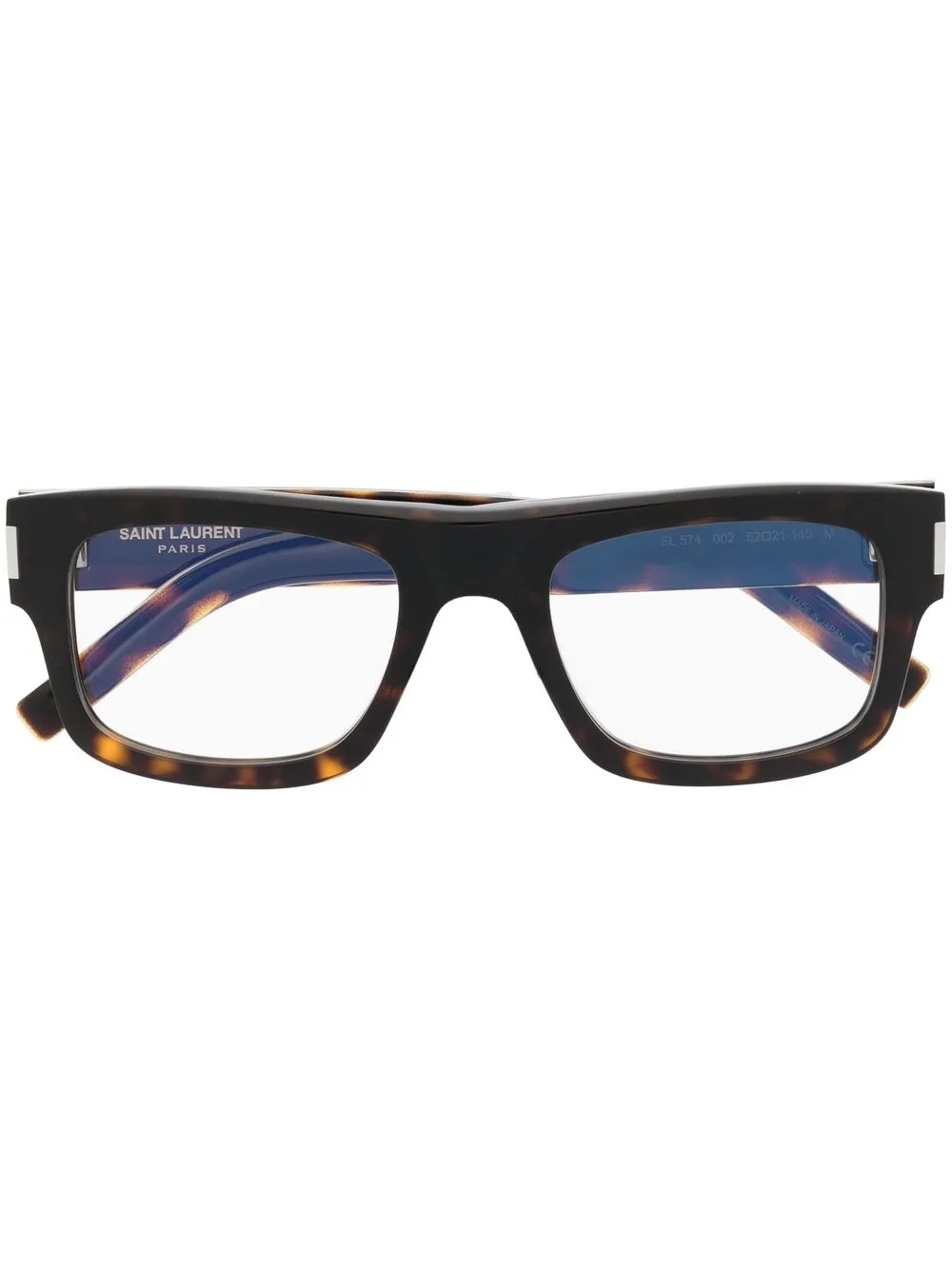 

Очки в оправе черепаховой расцветки Saint Laurent Eyewear, коричневый