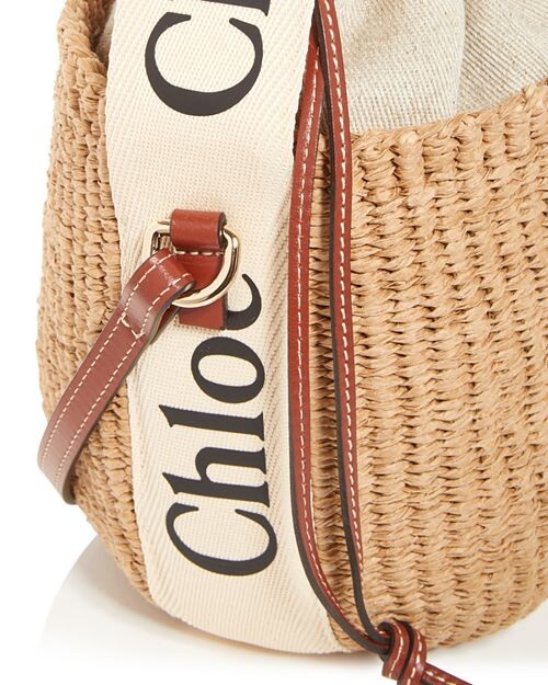 Большая плетеная сумка-тоут Basket из коллаборации с Mifuko Woody Chloe, цвет Tan/Beige — фото 4