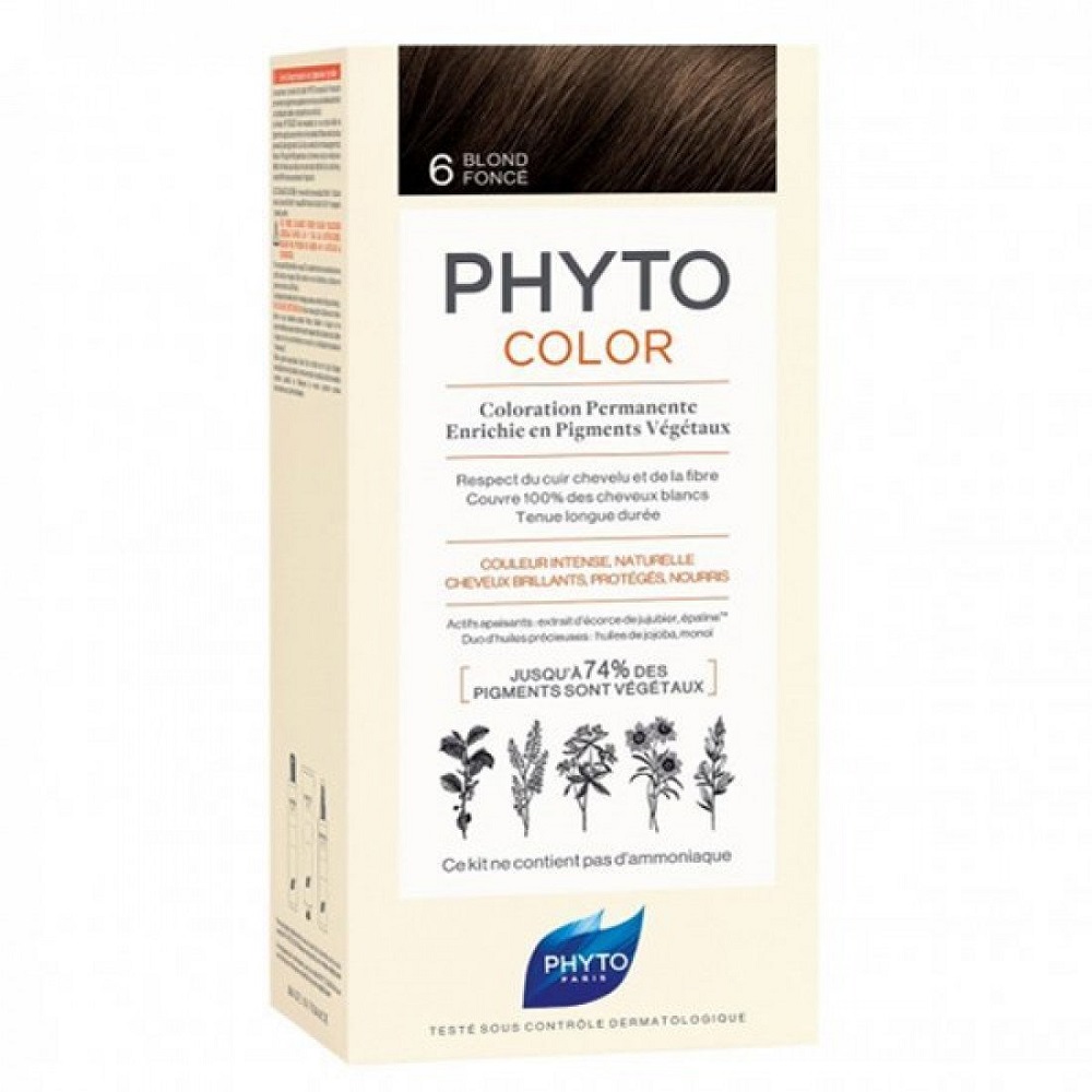 

Краска для волос color hair dye Phyto, цвет nr. 6.0, 112 мл
