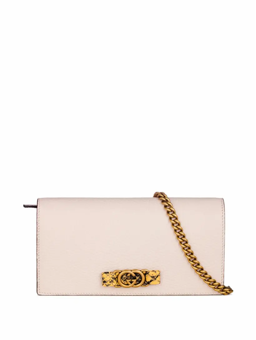 

Кожаное портмоне Interlocking G Gucci, белый