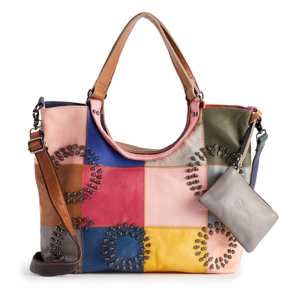 

Ameri Кожаная большая сумка Donovan Ameri Leather, цвет Rainbow