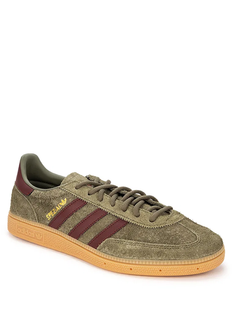 Кроссовки мужские Handball Spezial, adidas, коричневый/оливковый — фото 2