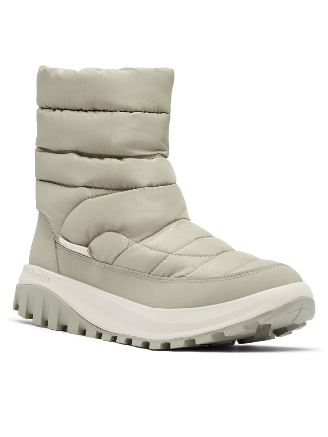 Женские зимние ботинки Columbia Snowtrot стеганые на молнии, светло-зеленый — фото 2