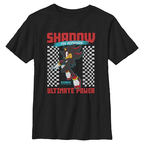 

Футболка с принтом Shadow the Hedgehog для мальчиков 8-20 Sonic The Hedgehog