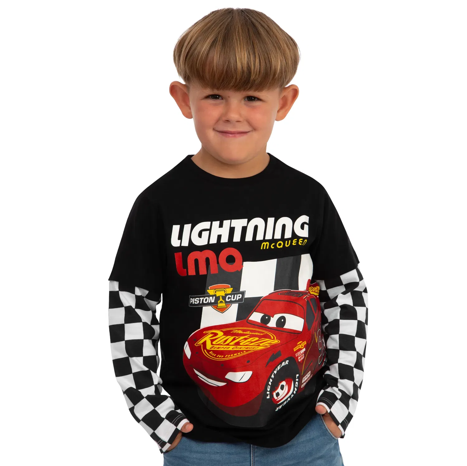 Футболка с длинным рукавом Lightning McQueen Disney, мультиколор — фото 2