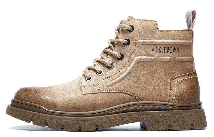 

Мужские ботинки Cahhrrn X Martin Boot Men Beige Vicki Brown