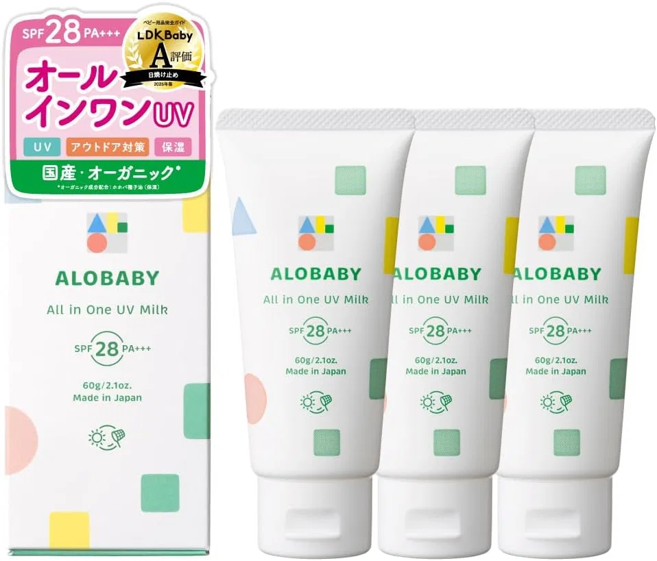 Солнцезащитное молочко ALOBABY All-in-One UV Milk SPF28, 3 шт
