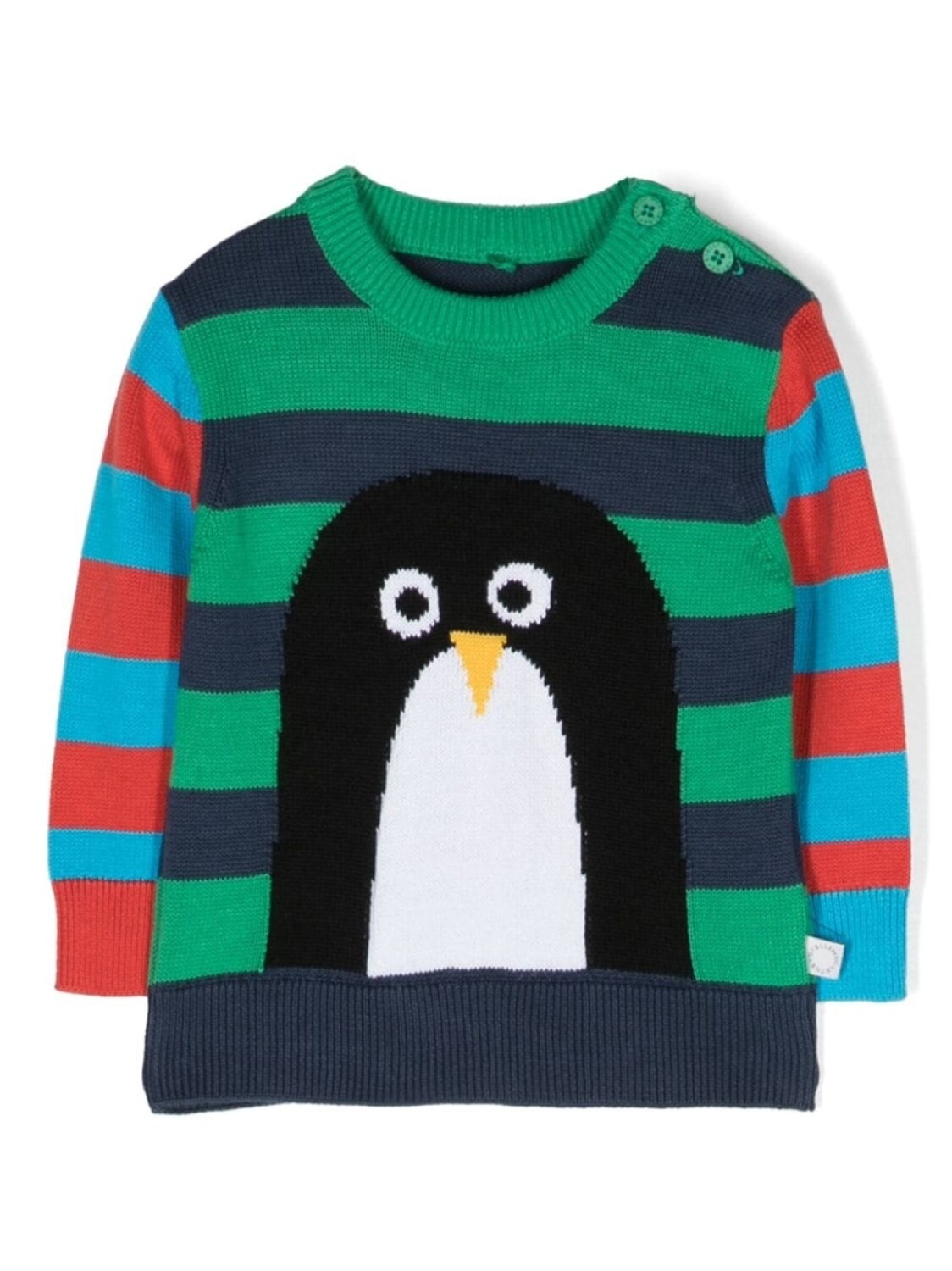 

Stella McCartney Kids джемпер в полоску, синий
