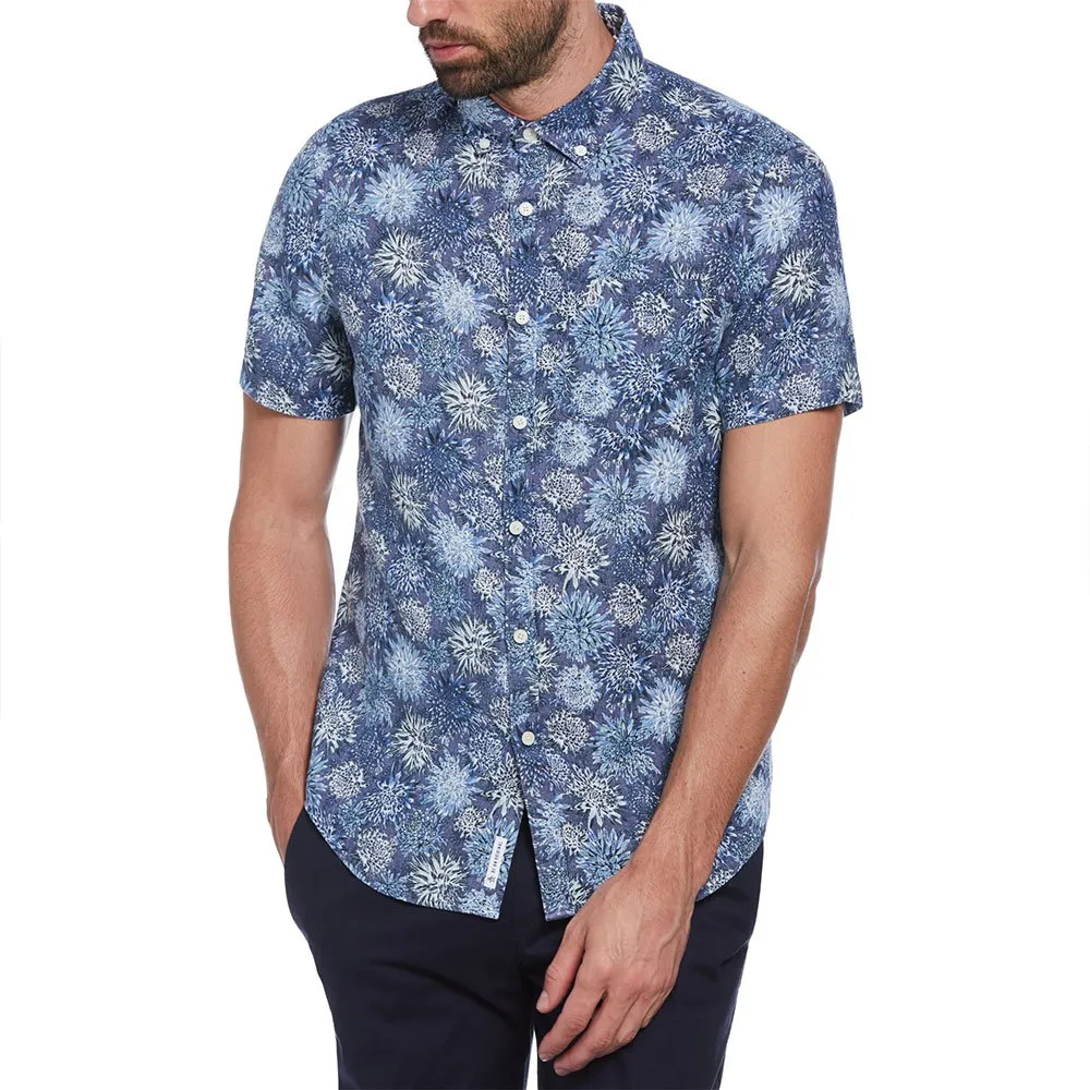 

Рубашка Original Penguin Linen Aop Floral, синий