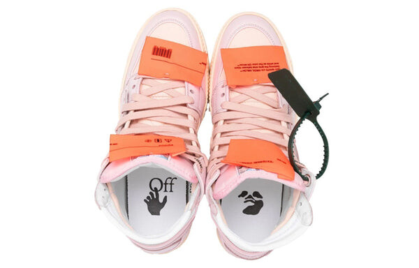Кроссовки off-court 3.0 high-top sneakers 'pink beige' Off-White, розовый — фото 4