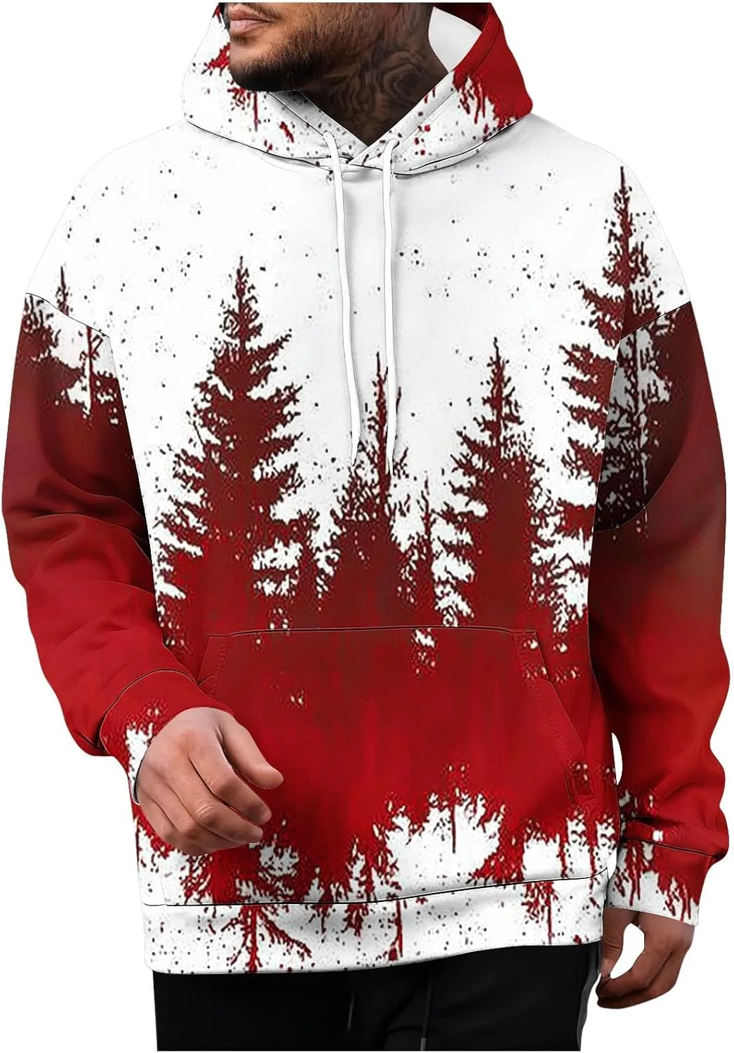 

Мужской 3D свитер с Сантой, худи с длинным рукавом, легкий Xiaojmake