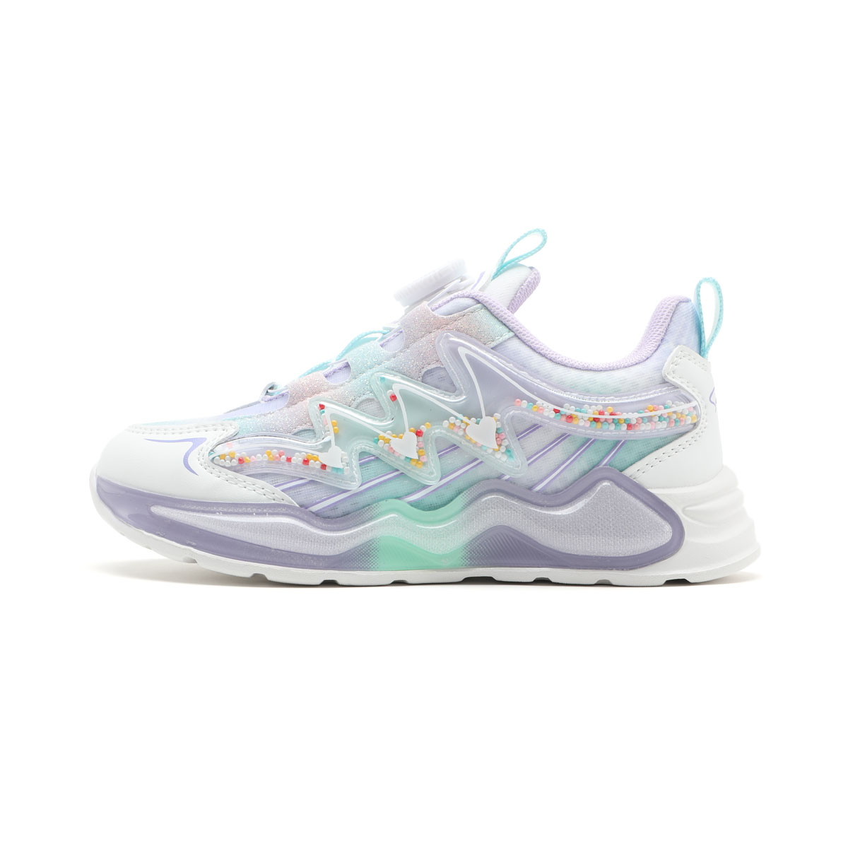 

Легкие амортизирующие низкие детские кроссовки для повседневной носки Satchi, белый/розовый