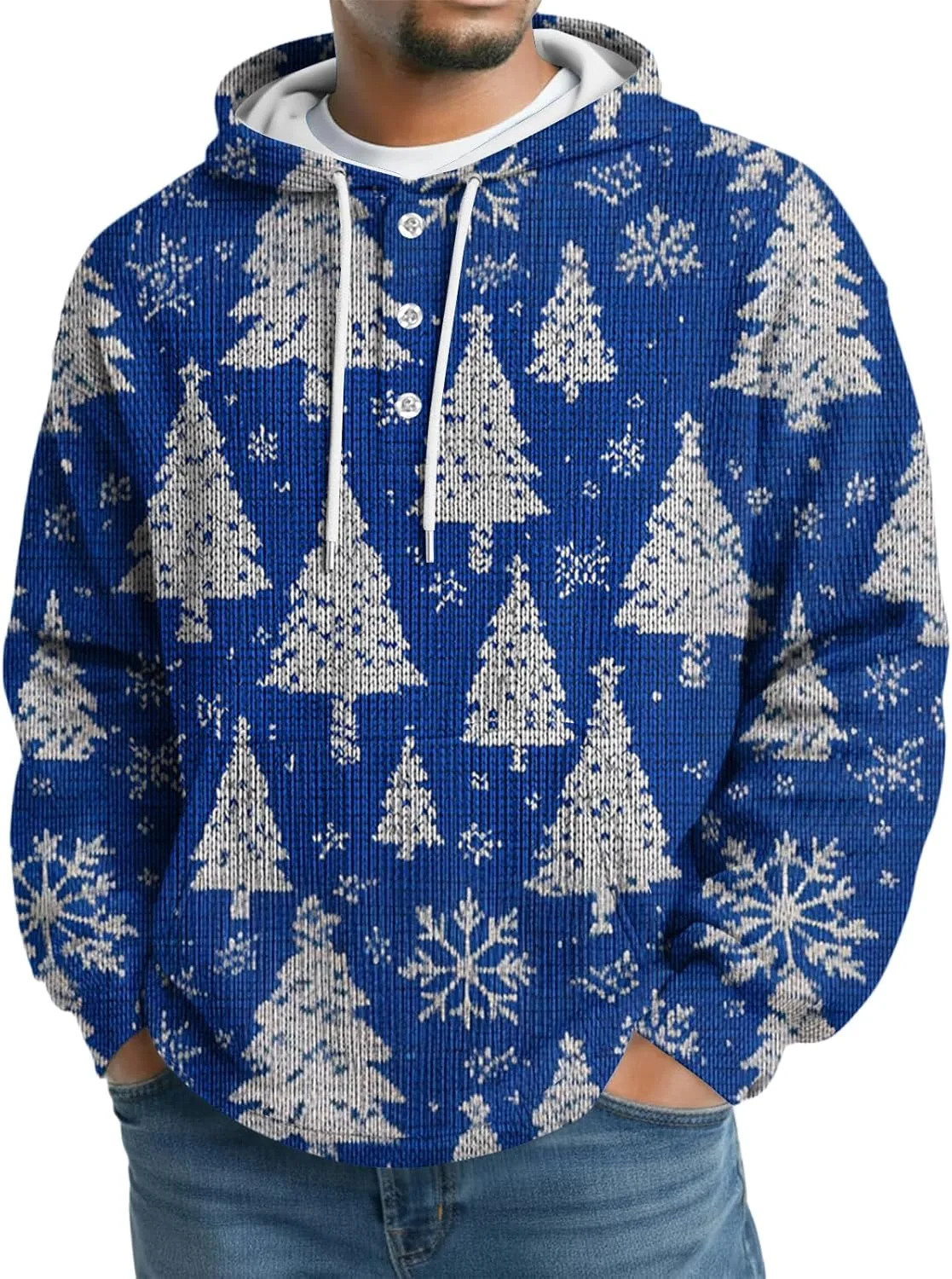 

Оверсайз худи для мужчин с рождественским принтом moolBeko