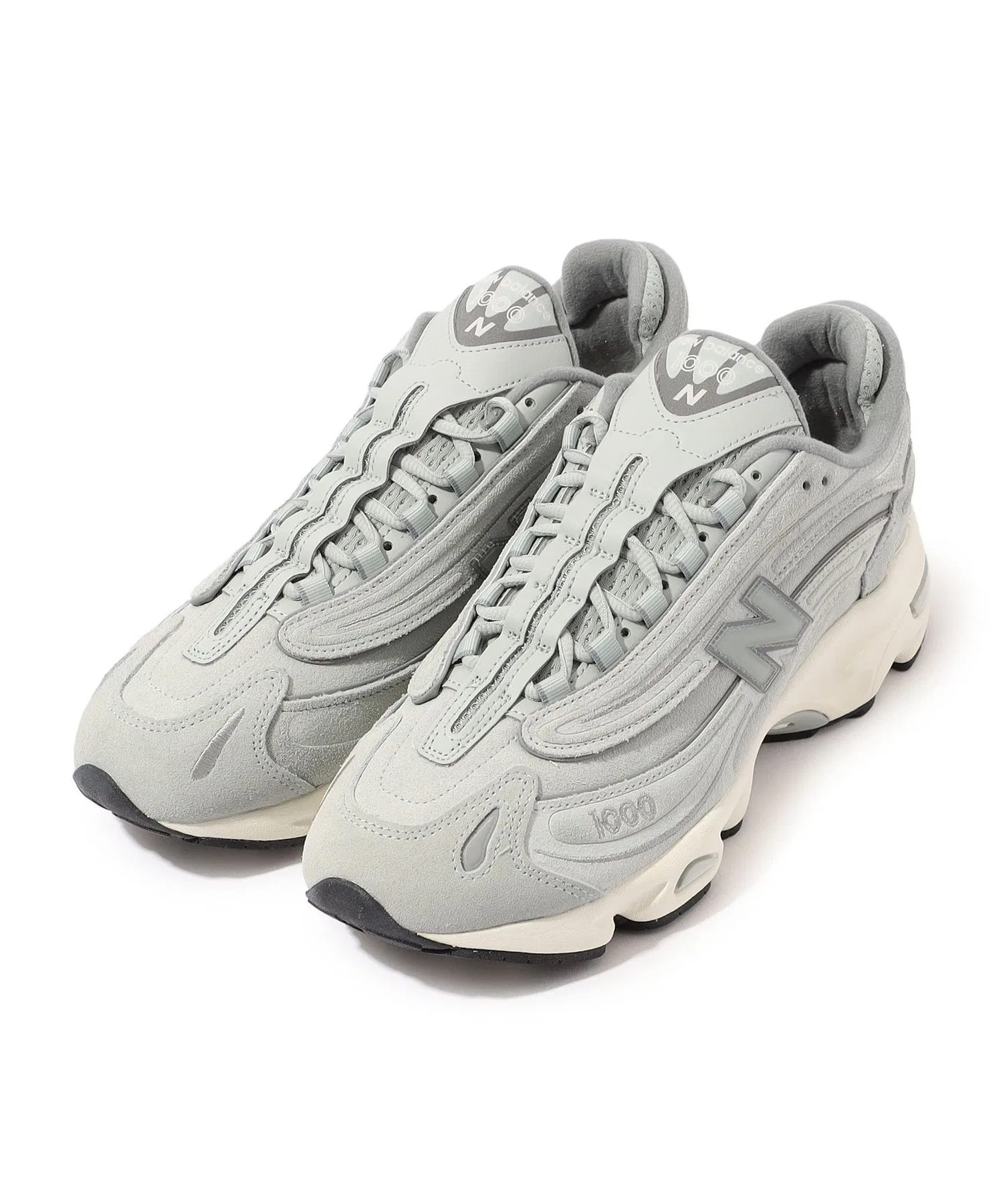 Мужские кроссовки New Balance U1000 из натуральной кожи серые — фото 2