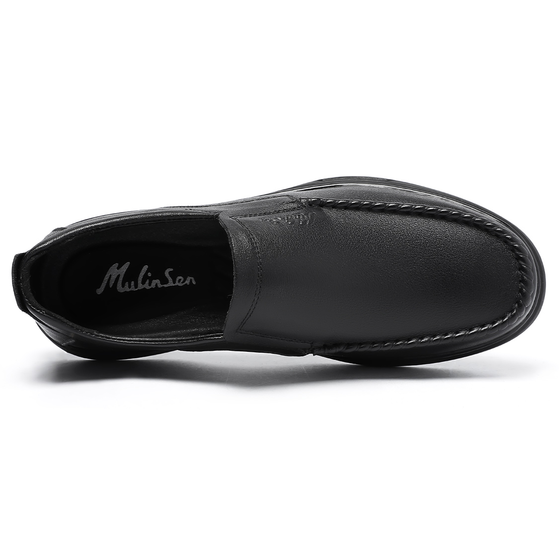 Mulinsen Мужские повседневные кроссовки Low Top черные, цвет Black — фото 3