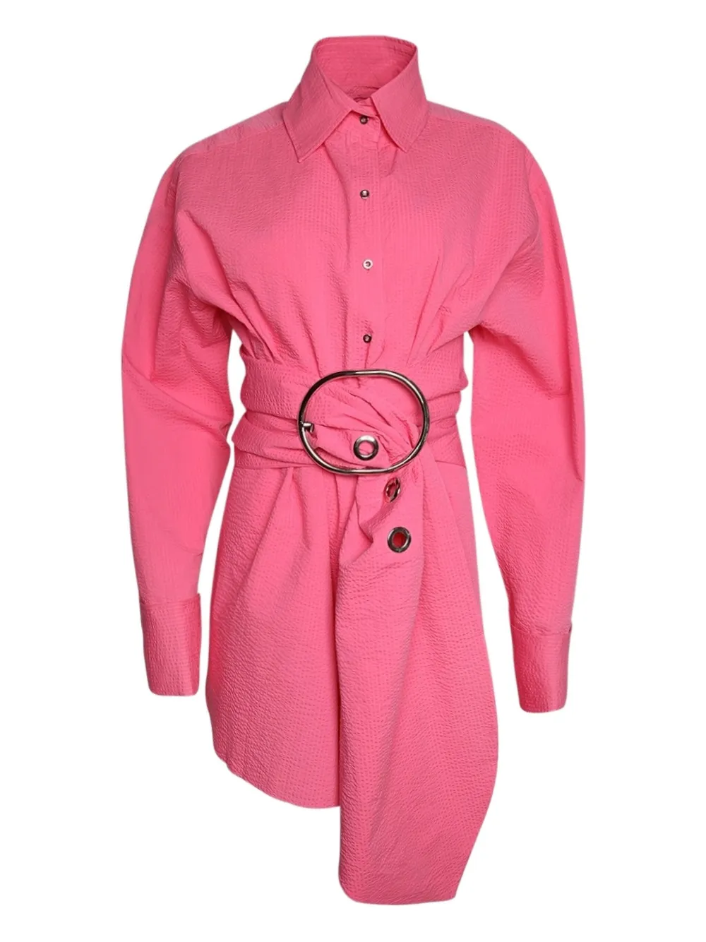

Хлопковое миди-платье-рубашка Marques'Almeida, розовый