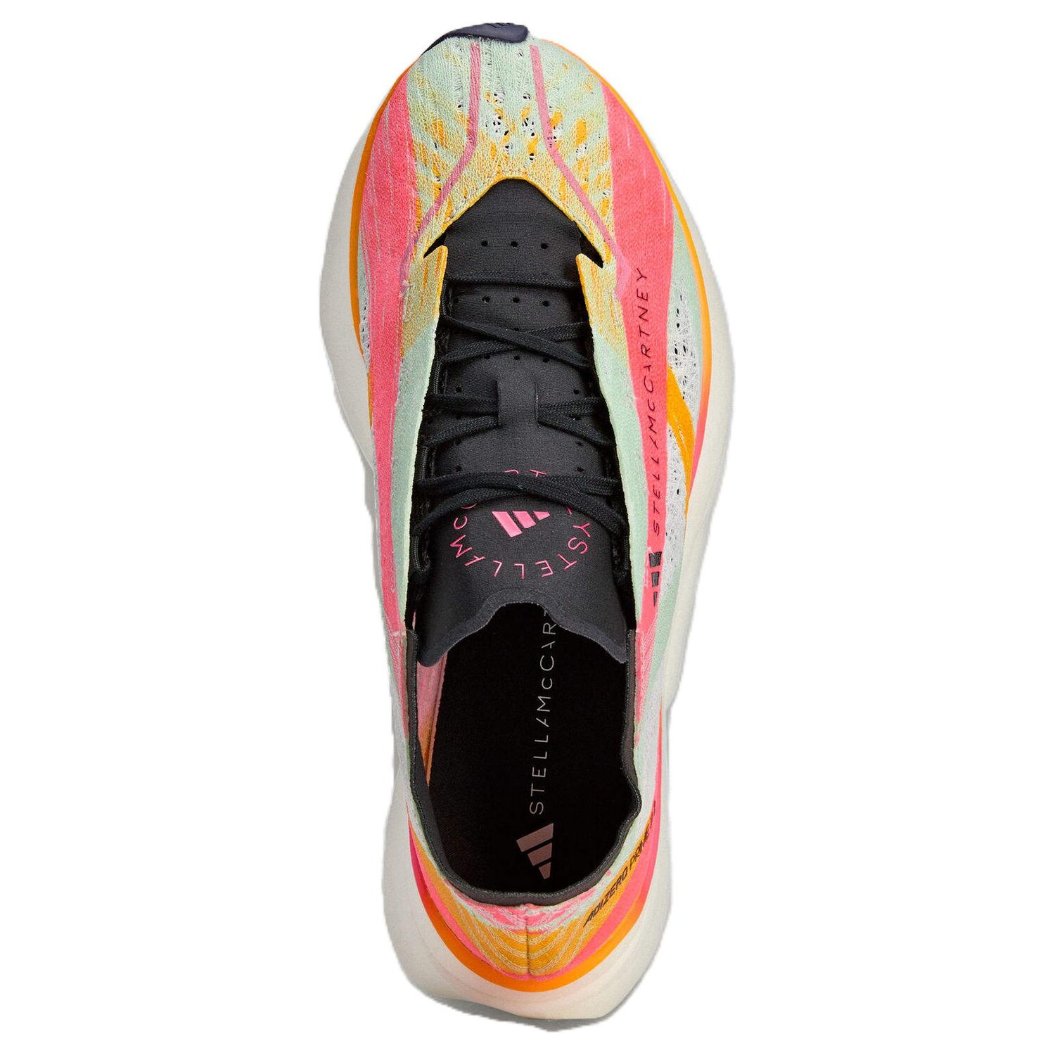 Кроссовки для бега Stella Mccartney X Adizero Prime X 2.0 женские с низким верхом, разноцветные Adidas — фото 4