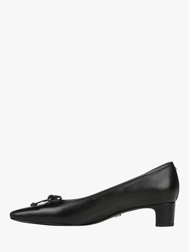Кожаные туфли-лодочки Rinda на устойчивом каблуке Sam Edelman, Black — фото 2