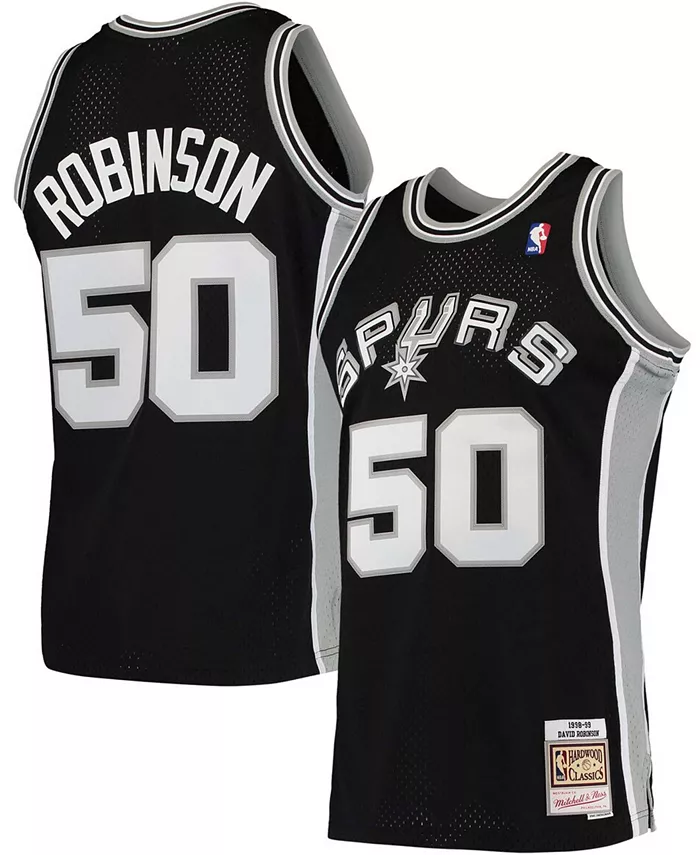 

Мужская баскетбольная майка David Robinson в черном цвете San Antonio Spurs Hardwood Classics 1998-99 Swingman Mitchell & Ness