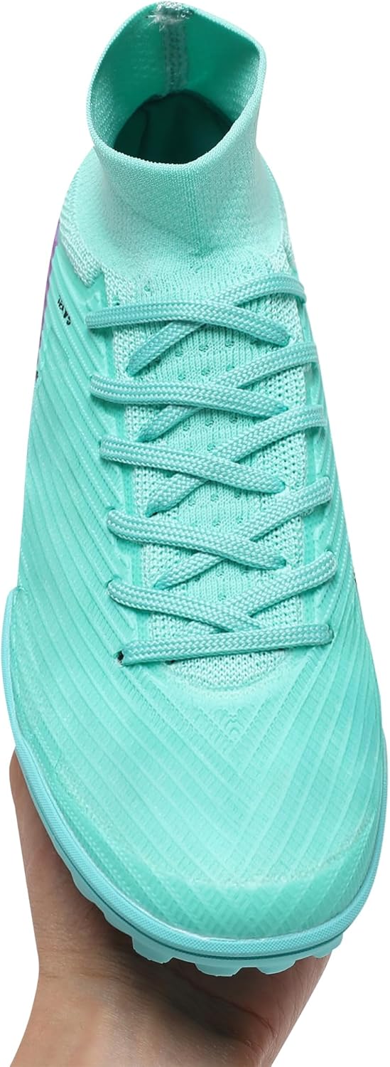 

Детские футбольные кроссовки для мальчиков, бутсы для игры в зале и на искусственном газоне, клубные TF, высокие спортивные футбольные бутсы для тренировок и игр Generic, зеленый