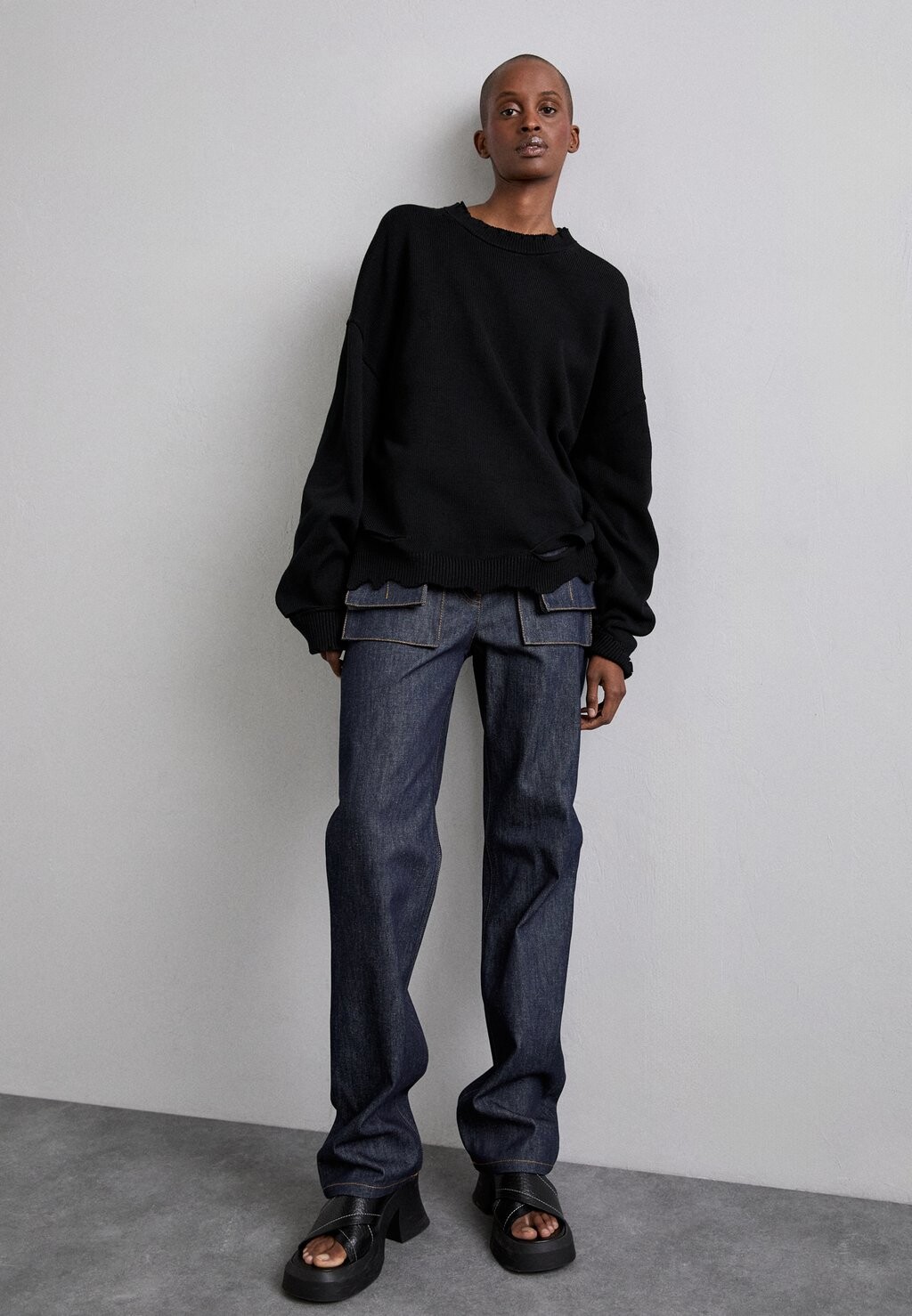 

Джинсы прямого кроя UTILITY JEAN Helmut Lang, серый
