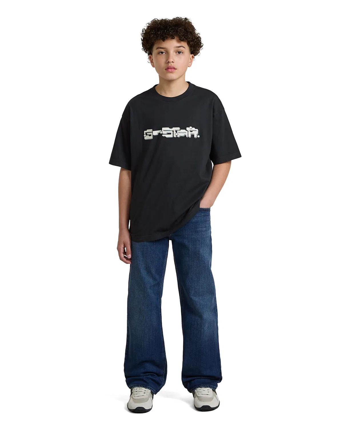 Джинсы G-Star Regular Jeans Boys Lenney Bootcut 2.0 Jeans синего цвета — фото 4