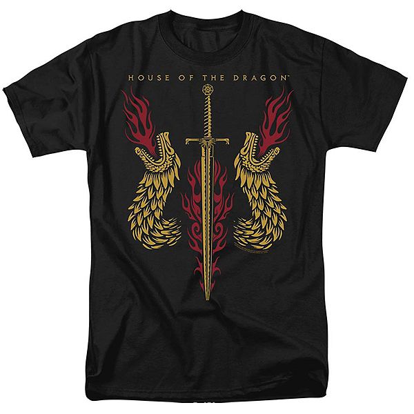 

Футболка House of the dragon с мечом и головами драконов Licensed Character