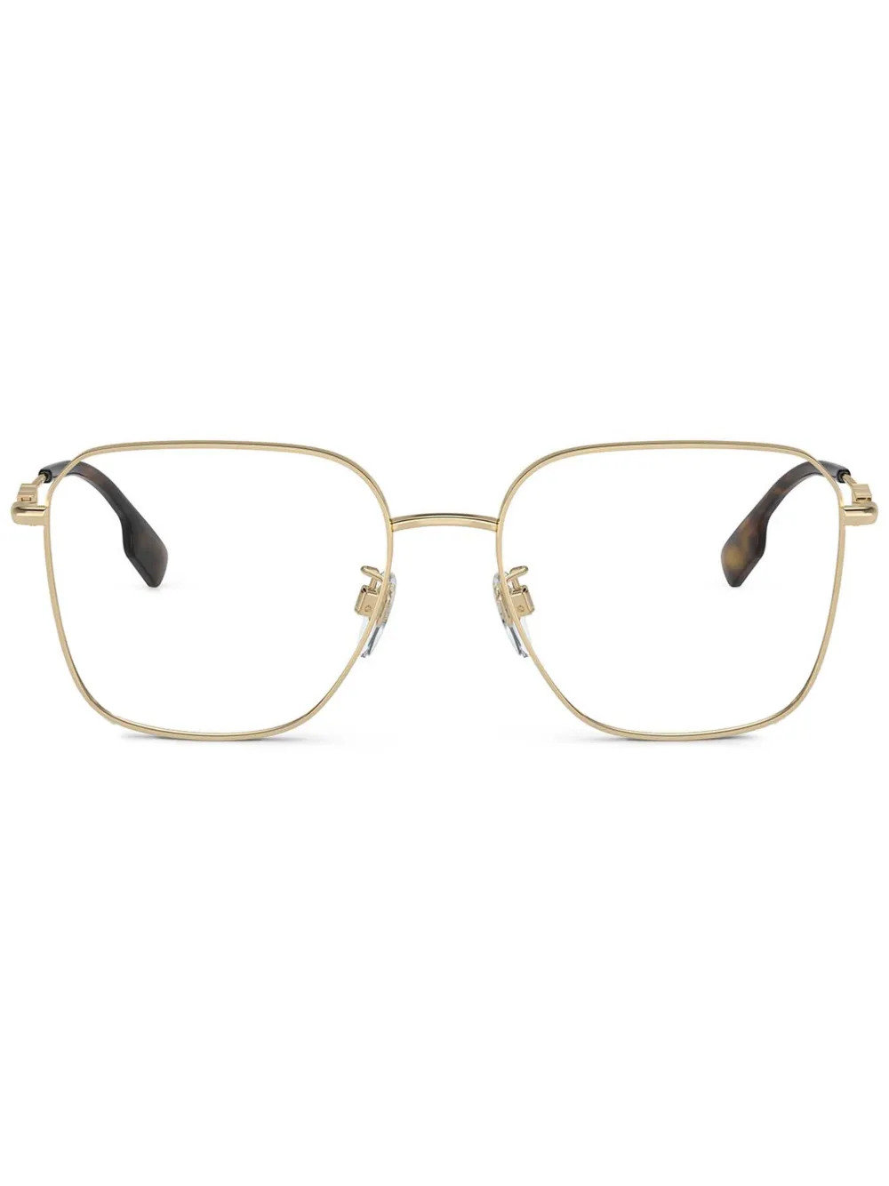 

Очки в квадратной оправе Burberry Eyewear, золотой