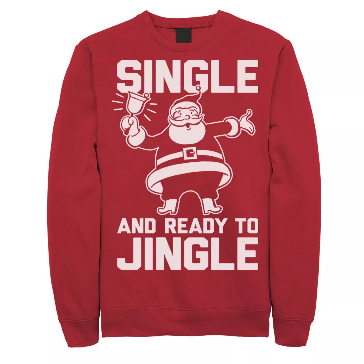 

Мужской одинарный свитшот с рождественским колокольчиком Санта-Клауса Ready To Jingle Licensed Character