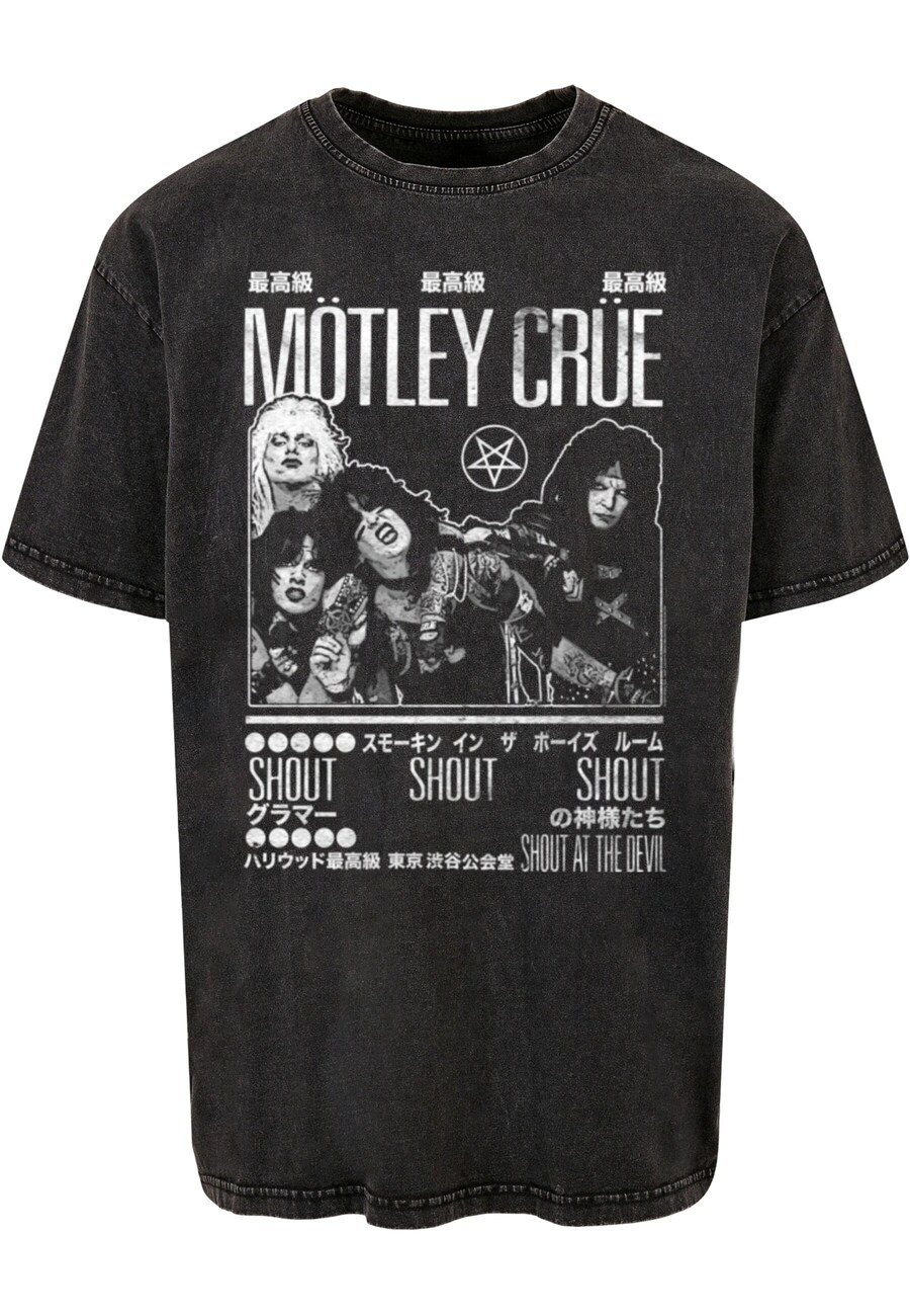 

Классическая футболка Merchcode Shirt Motley Crue - Tokyo Shout, антрацит