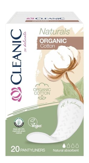 

Ежедневные прокладки из органического хлопка, 20 шт. Harper, Cleanic Naturals