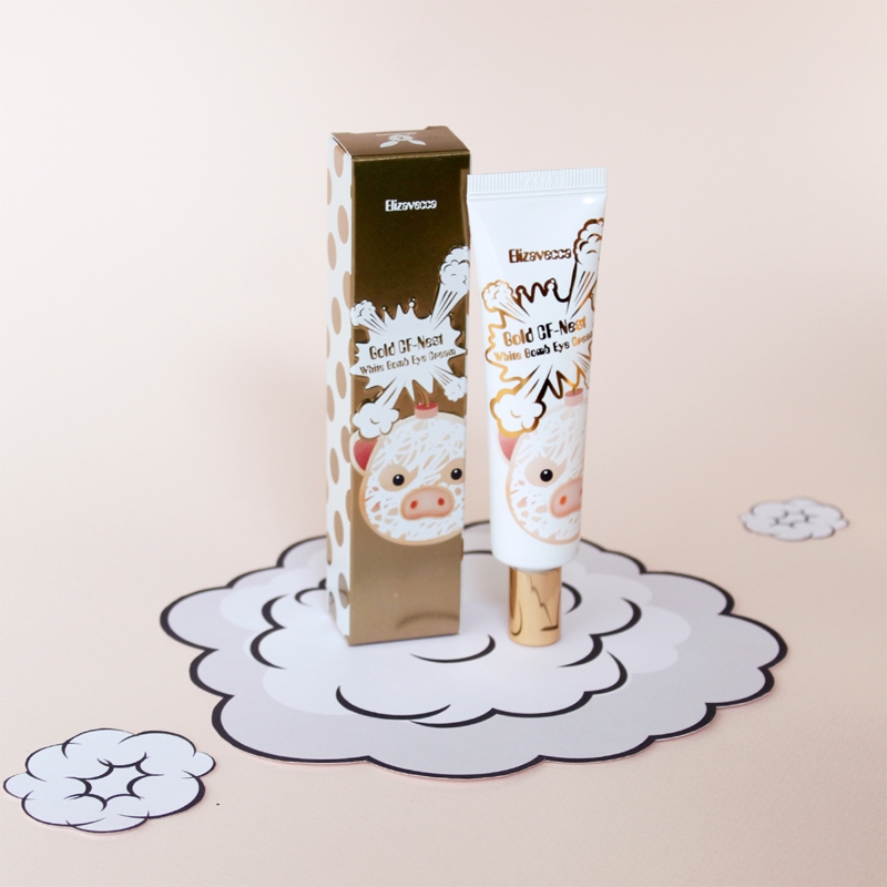 Крем для кожи вокруг глаз Gold CF-Nest White Bomb Radiance Anti-Wrinkle Eye Cream Elizavecca, 30 мл — фото 3