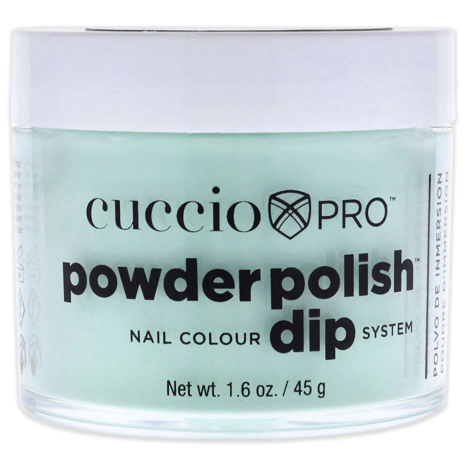 Система для окрашивания ногтей Pro Powder Polish Nail Colour Dip System - Mint Sorbet от Cuccio Colour for Women - 1,6 унции (47 г) пудры для ногтей
