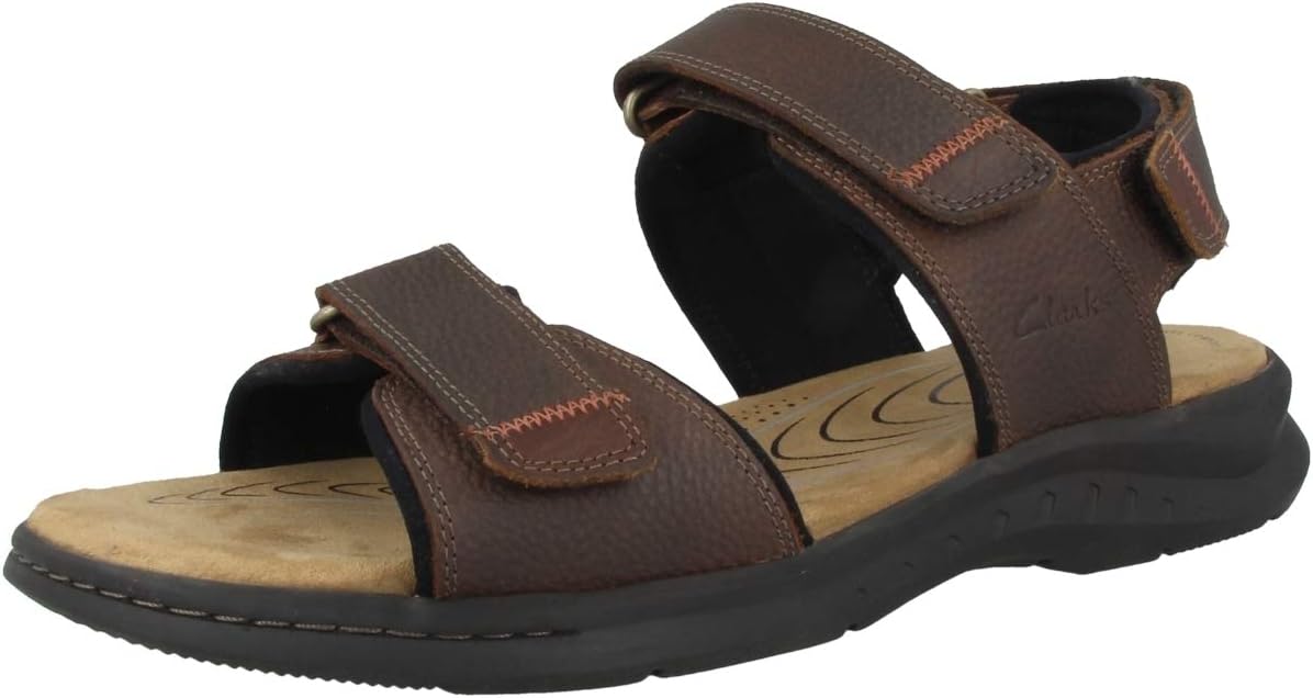 Мужские сандалии Clarks Hapsford Creek Fisherman, коричневый — фото 4