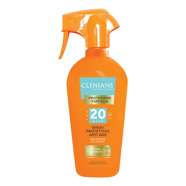 

Spf 20 антивозрастной спрей солнцезащитное молочко для тела Clinians, 250 мл