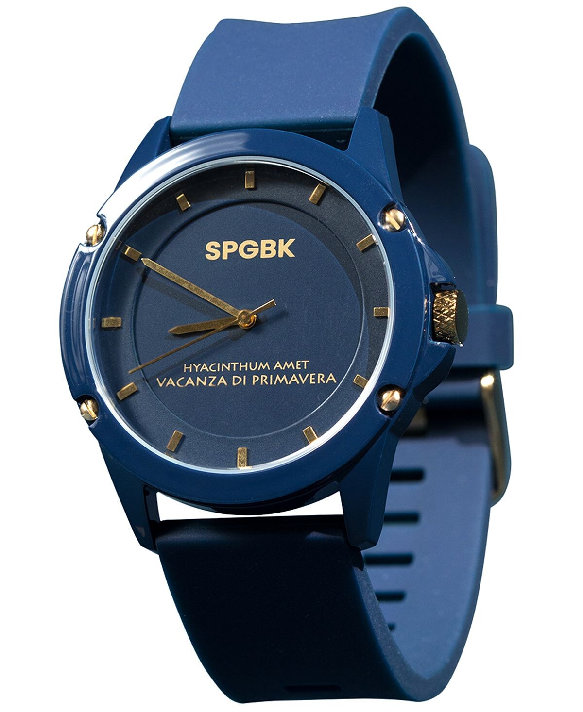 

Часы унисекс Smith с синим силиконовым ремешком, 44 мм SPGBK Watches