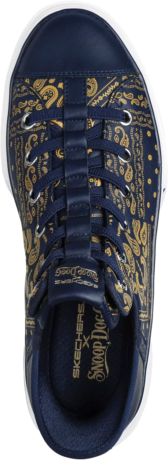 

Мужские кроссовки Skechers Snoop Dogg: Snoop ONE-Double G Hands Free Slip-Ins, темно-синий