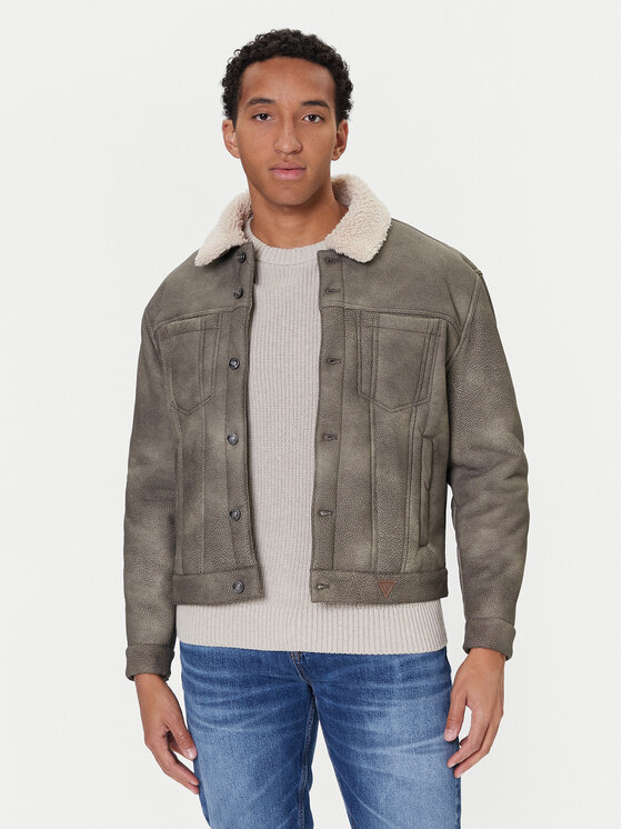 

Куртка из искусственной кожи regular fit M5BL0I W2500 Guess, коричневый