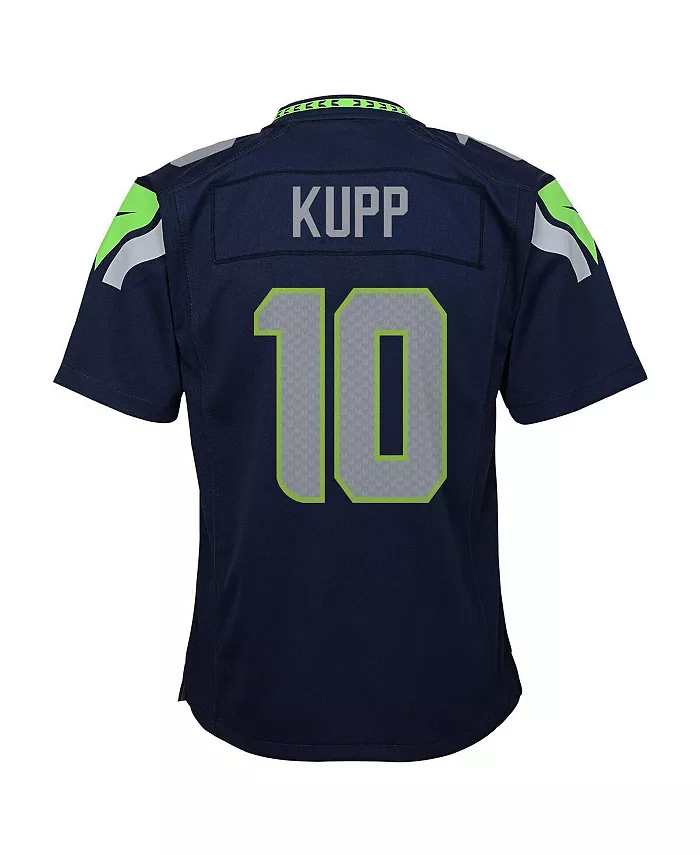 Футболка игровая команды Seattle Seahawks Cooper Kupp College Navy для подростков Nike — фото 3