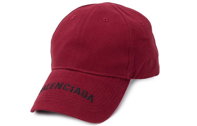 

Хлопковая бейсболка Unisex Burgundy Balenciaga, бордовый