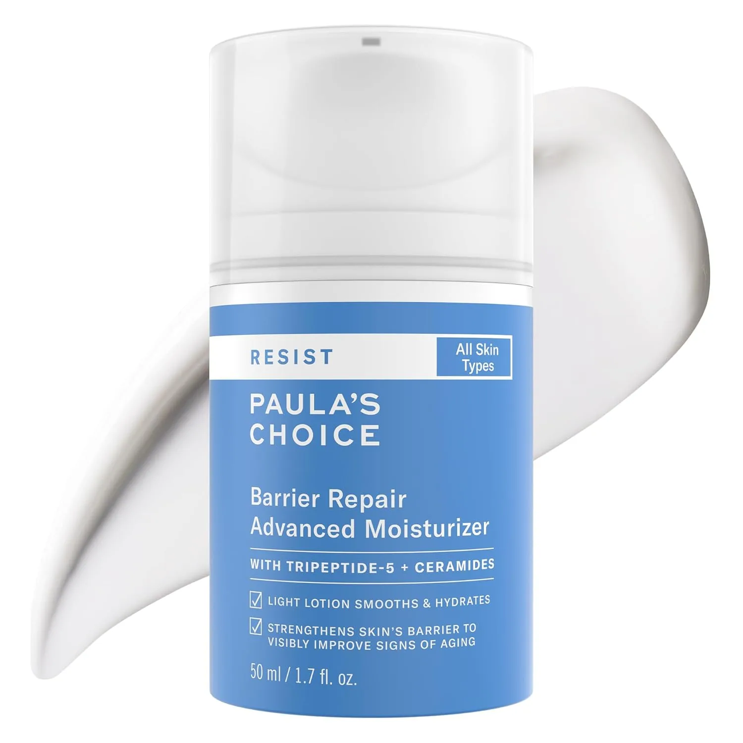 Крем для лица SPF PAULA'S CHOICE RESIST Barrier Repair Advanced увлажняющий с церамидами и пептидами, против морщин и