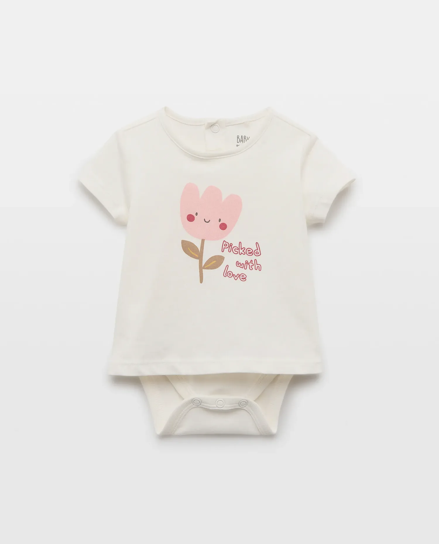 Боди с короткими рукавами для малыша Baby El Corte Inglés, белый