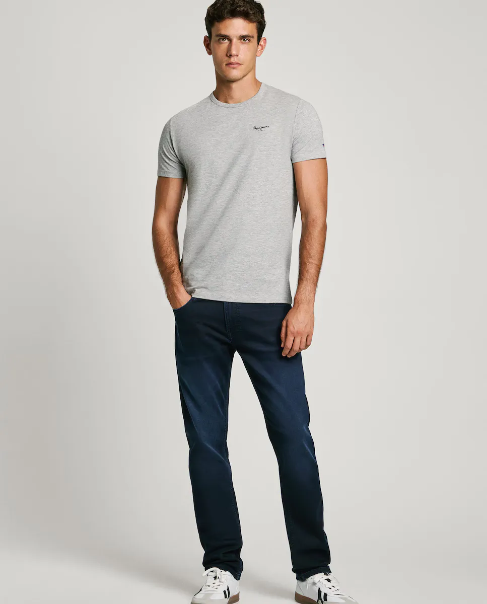

Мужские облегающие джинсы из эластичной ткани Pepe Jeans, синий