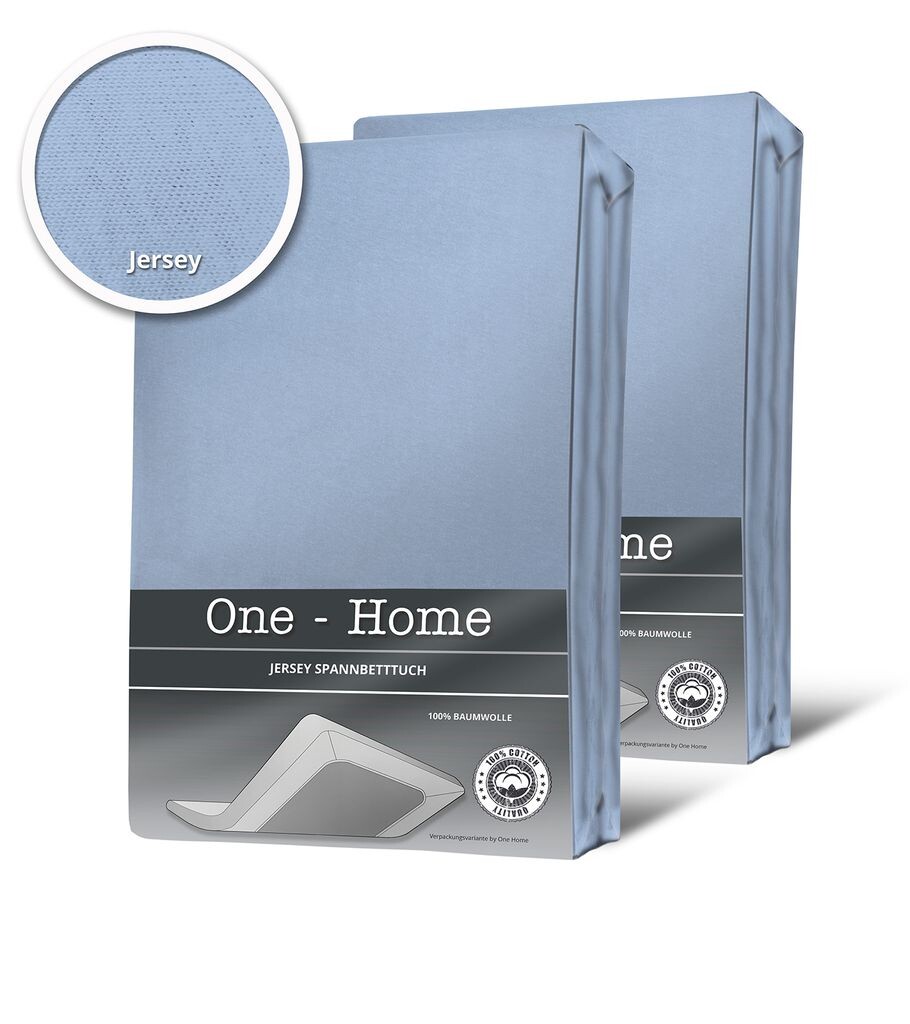 

2 приталенные простыни светло-голубого цвета ледяного цвета 180x200 см - комплект из джерси 200x200 см One-Home, Синий, 2 приталенные простыни светло-голубого цвета ледяного цвета 180x200 см - комплект из джерси 200x200 см One-Home