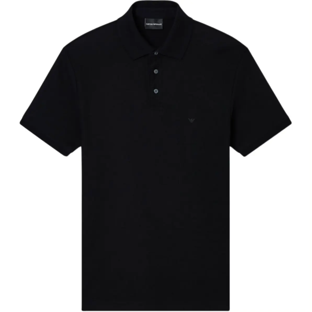 

Растягивающаяся пике-поло EMPORIO ARMANI, черный