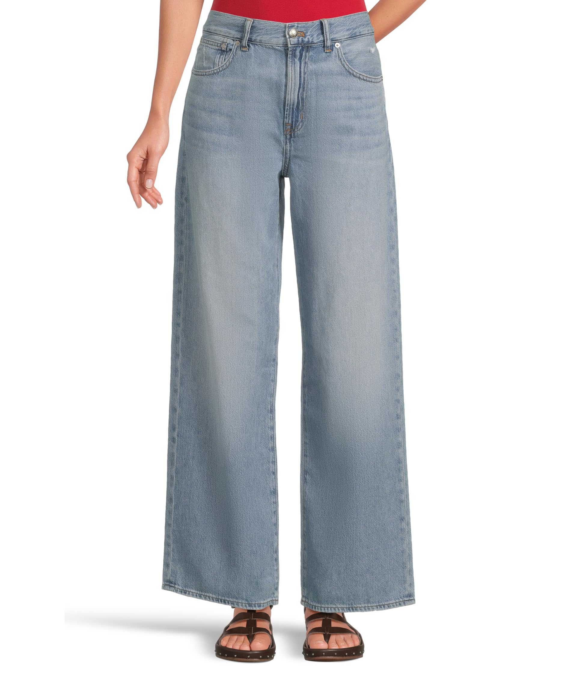 

Джинсы Madewell Pv Wide In Airy Denim Northridge Wash, цвет Northridge Wash