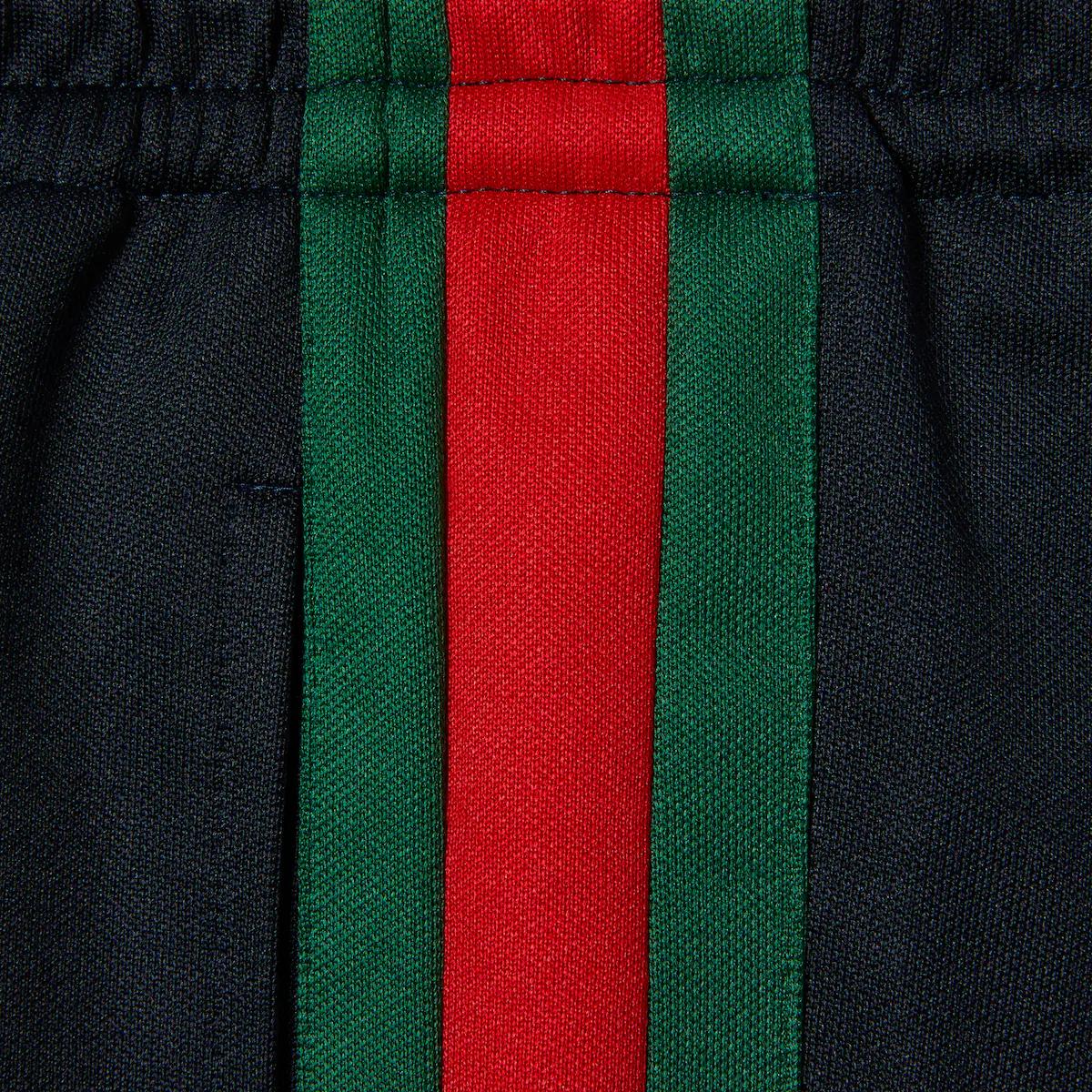 Технический джерси спортивные штаны с сеткой GUCCI, синий — фото 3