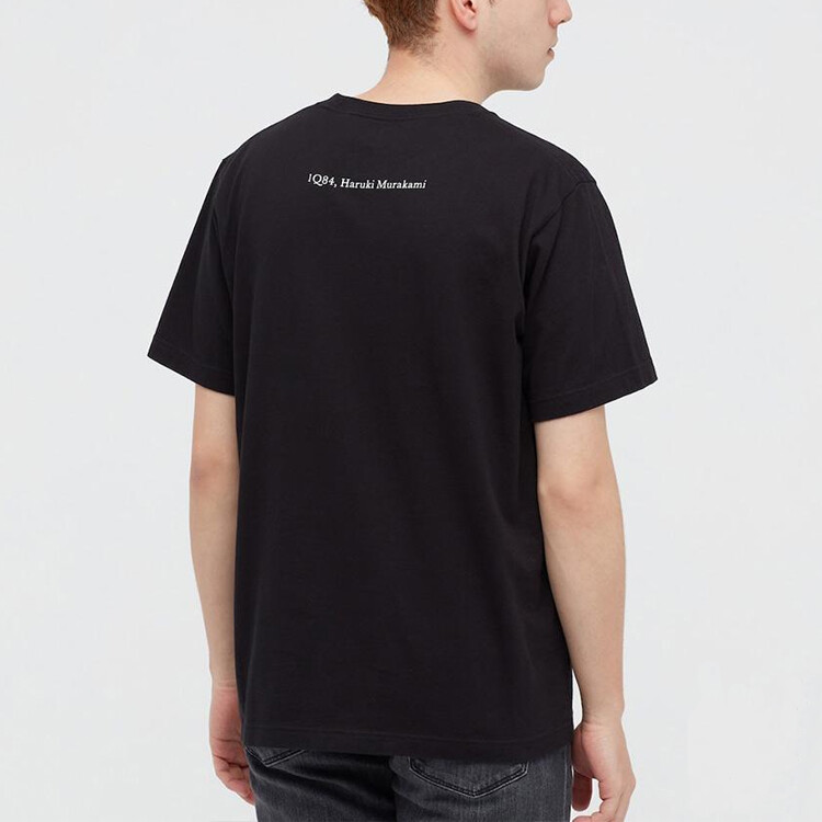 Футболка UNIQLO унисекс, черная — фото 4
