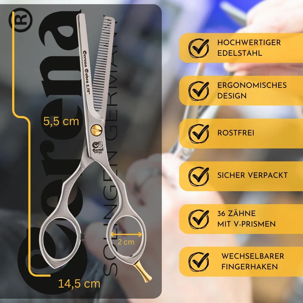 Филировочные ножницы «Cobra Modelling Scissors» 15 см от Cerena Cerena — фото 3