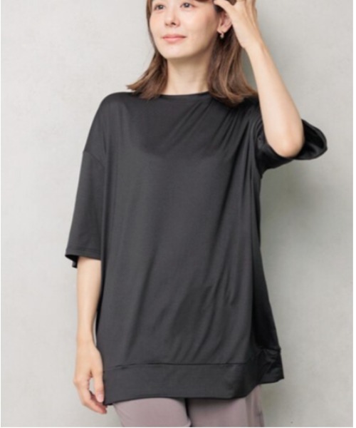 

Футболка, крой оверсайз, бренд LAUTRE COTE, черный